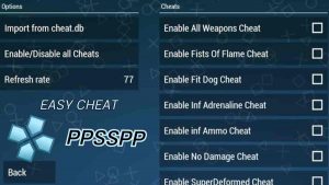 Cara Pakai Cheat di PPSSPP