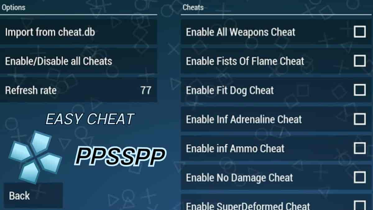 Cara Pakai Cheat di PPSSPP
