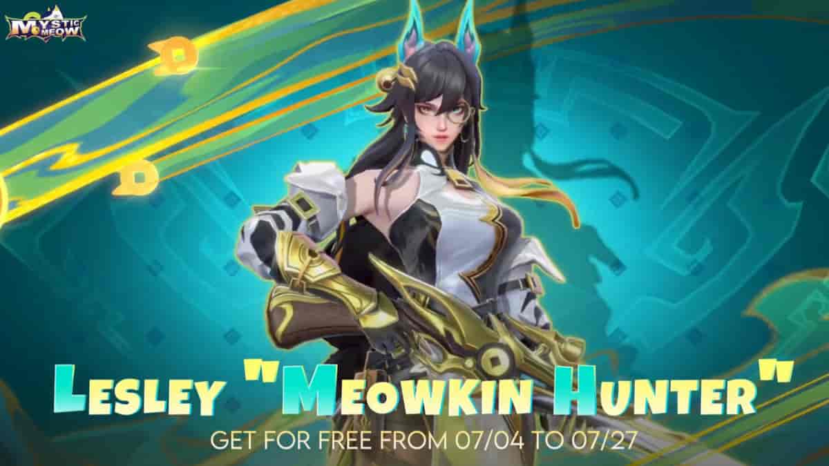 Skin Baru MLBB Lesley Meowkin Hunter