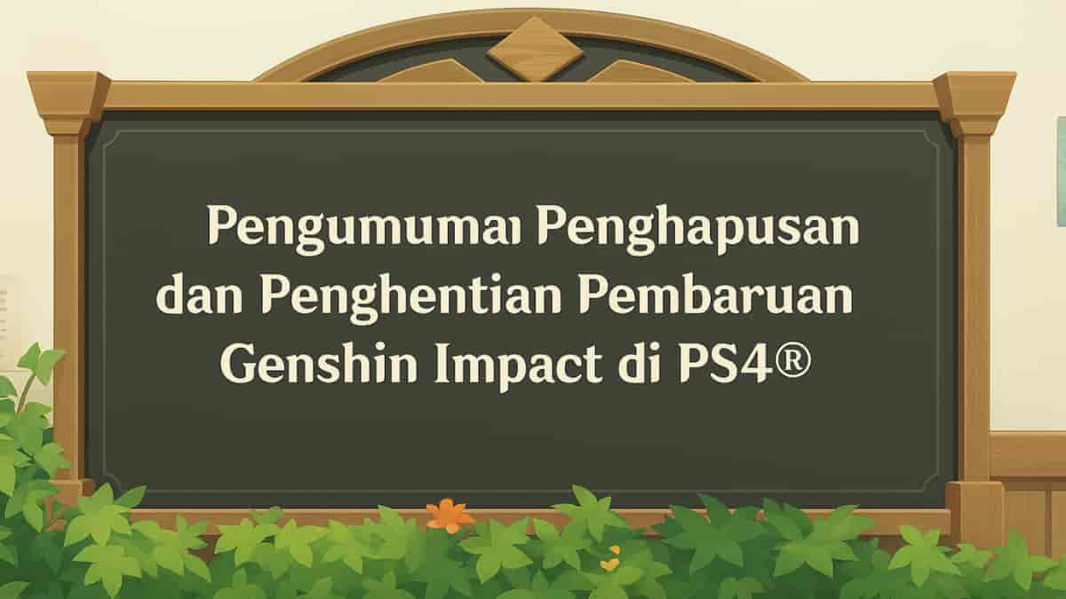 HoYoverse Umumkan Penghentian Genshin Impact di PS4